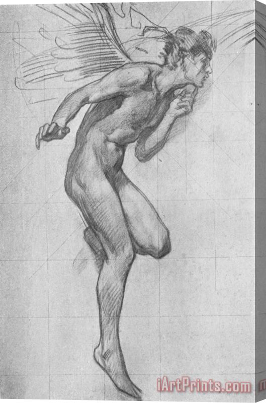Harold Speed Study for Figure of Boreas Stretched Canvas Print / Canvas Art