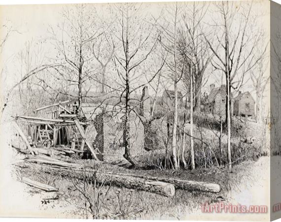 Harry Fenn Present Aspect of Gaines's Mill, Looking East Stretched Canvas Painting / Canvas Art