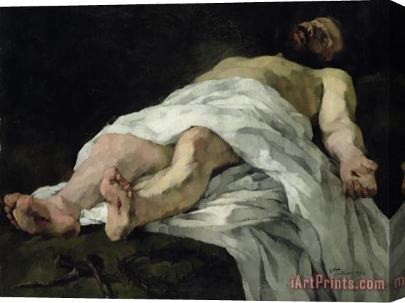 Heinrich Wilhelm Truebner Christ Taken Down From The Cross Stretched Canvas Painting / Canvas Art