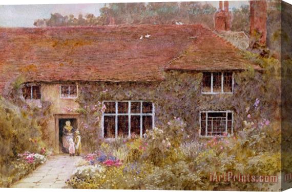 Helen Allingham A Surrey Cottage Stretched Canvas Print / Canvas Art