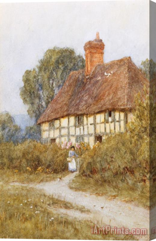 Helen Allingham Going Shopping Stretched Canvas Print / Canvas Art