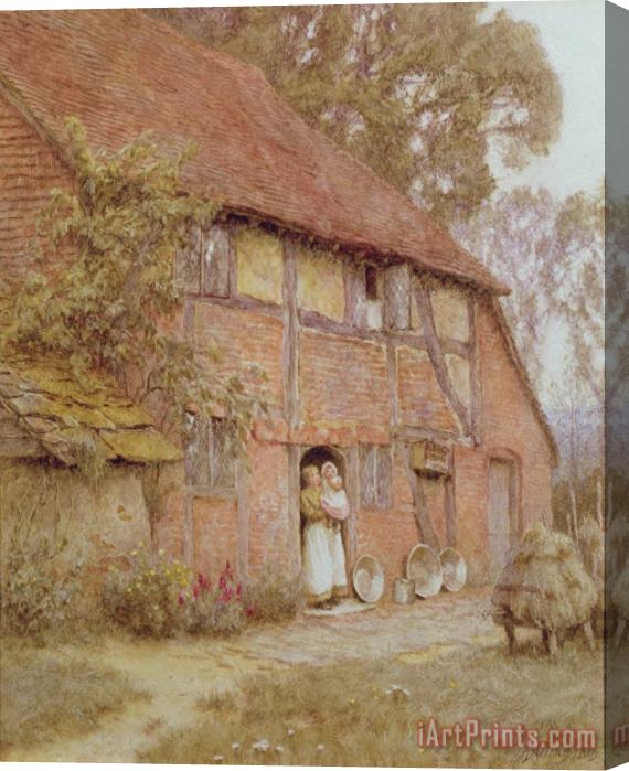 Helen Allingham The Cottage with Beehives Stretched Canvas Print / Canvas Art