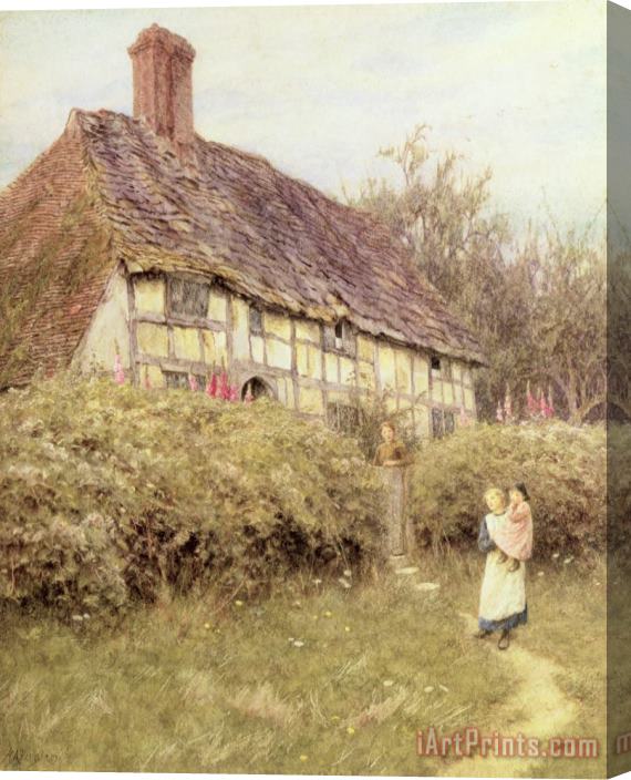 Helen Allingham The Priest's House West Hoathly Stretched Canvas Print / Canvas Art