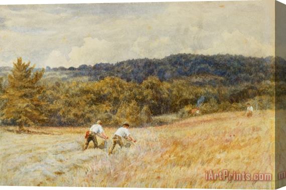 Helen Allingham The Reapers Stretched Canvas Painting / Canvas Art