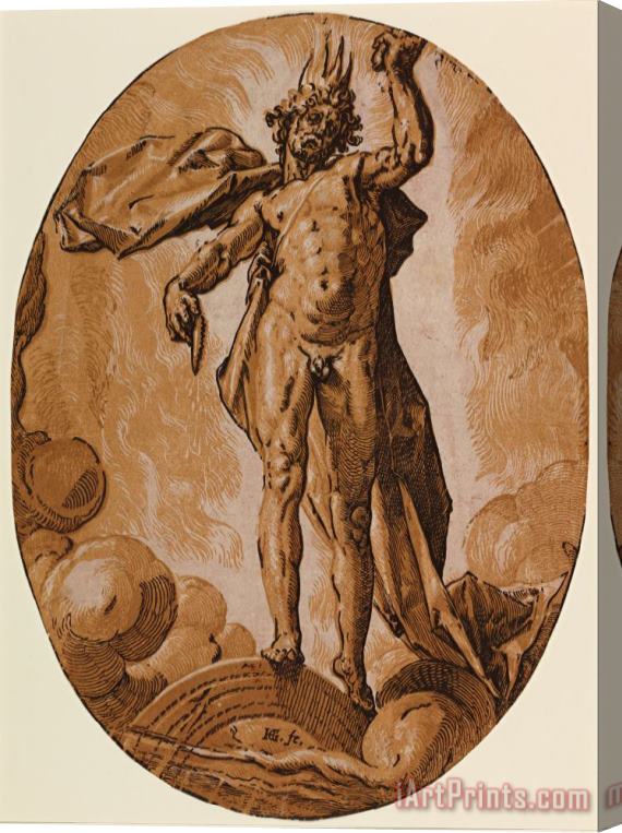 Hendrick Goltzius Day (helios) Stretched Canvas Print / Canvas Art