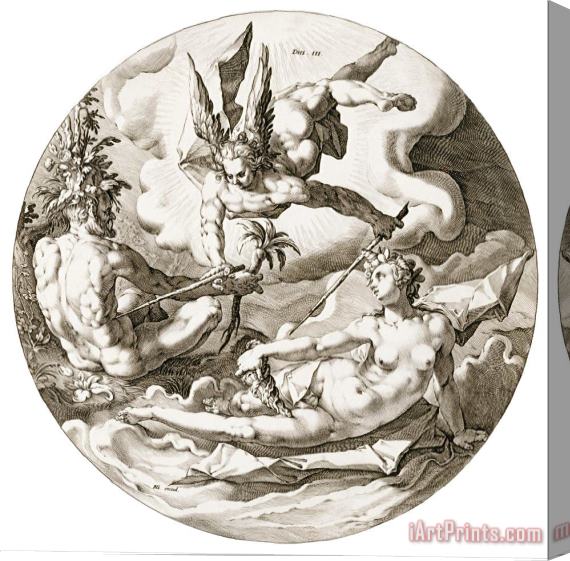 Hendrick Goltzius Day III Stretched Canvas Painting / Canvas Art