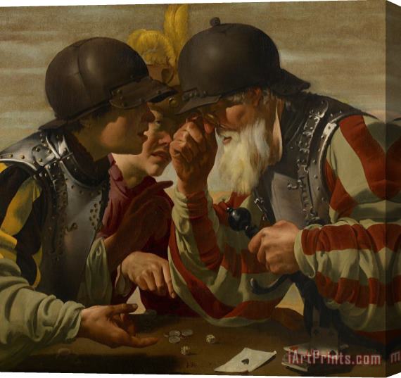 Hendrick Ter Brugghen The Gamblers Stretched Canvas Painting / Canvas Art