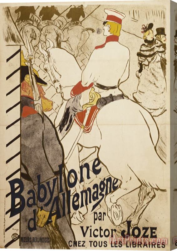 Henri de Toulouse-Lautrec Babylon D'allemagne Stretched Canvas Print / Canvas Art
