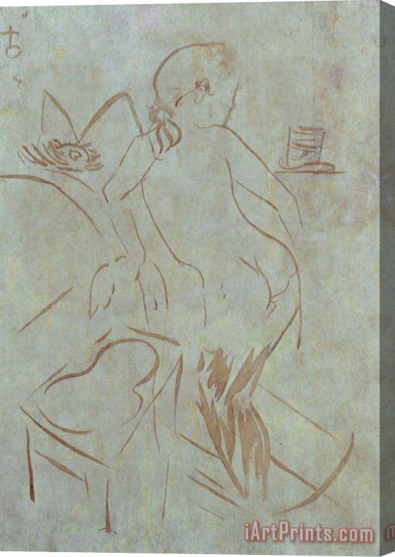 Henri de Toulouse-Lautrec Intimite Stretched Canvas Print / Canvas Art