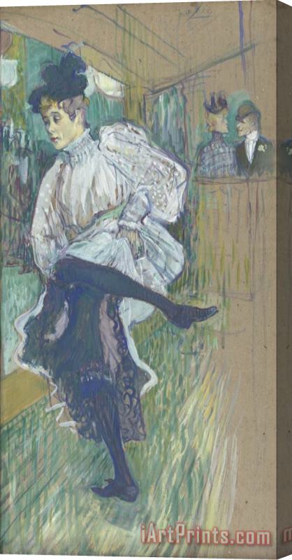 Henri de Toulouse-Lautrec Jane Avril Dancing Stretched Canvas Print / Canvas Art