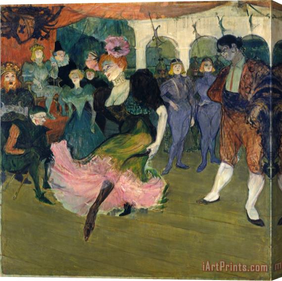 Henri de Toulouse-Lautrec Marcelle Lender Dancing The Bolero In Chilperic Stretched Canvas Painting / Canvas Art