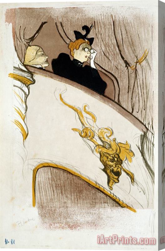 Henri de Toulouse-Lautrec The Box at The Mascaron Dore Stretched Canvas Print / Canvas Art
