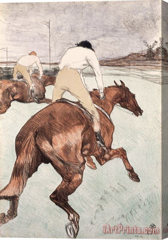 Henri de Toulouse-Lautrec The Jockey Stretched Canvas Print / Canvas Art