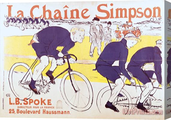 Henri de Toulouse-Lautrec The Simpson Chain Stretched Canvas Print / Canvas Art