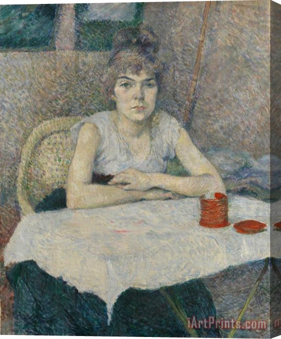Henri de Toulouse-Lautrec Young Woman at a Table, 'poudre De Riz' Stretched Canvas Print / Canvas Art