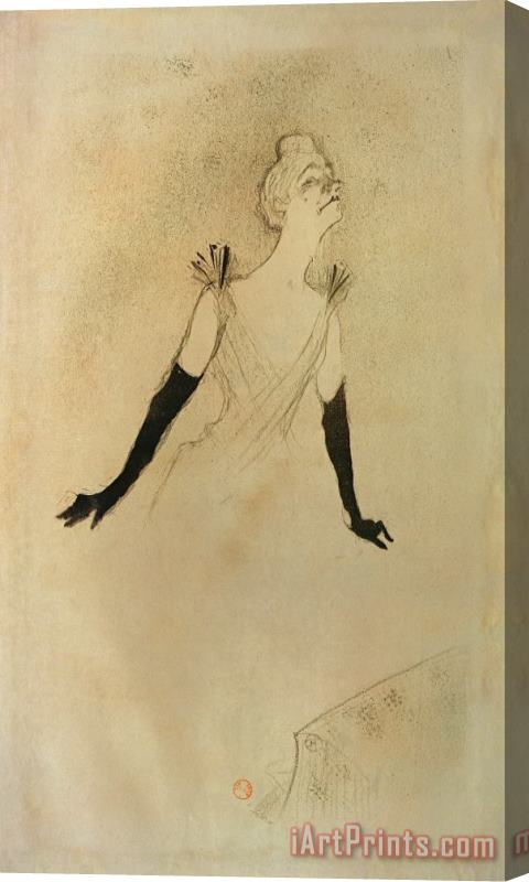 Henri de Toulouse-Lautrec Yvette Guilbert Stretched Canvas Print / Canvas Art