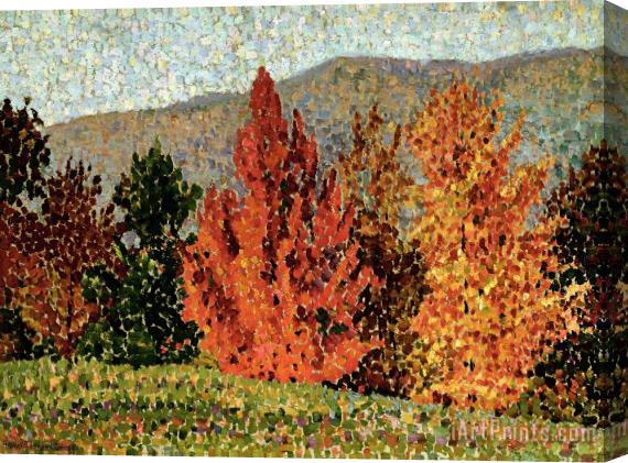 Henri-Edmond Cross Autumn Landscape Stretched Canvas Painting / Canvas Art