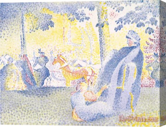 Henri-Edmond Cross On The Champs Elysees Stretched Canvas Painting / Canvas Art