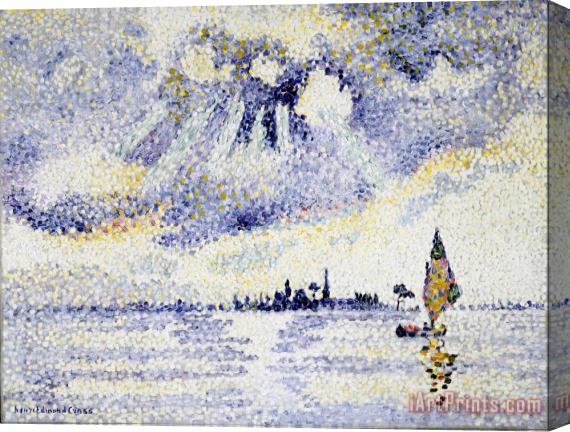 Henri-Edmond Cross Sunset on The Lagoon, Venice Stretched Canvas Print / Canvas Art