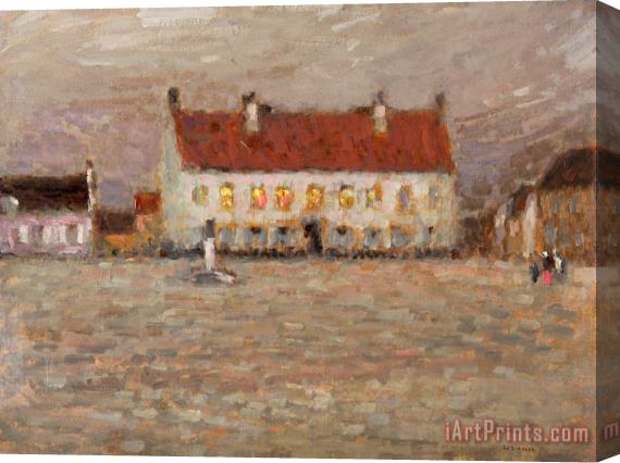 Henri Eugene Augustin Le Sidaner Square - Fort-Philippe Stretched Canvas Painting / Canvas Art
