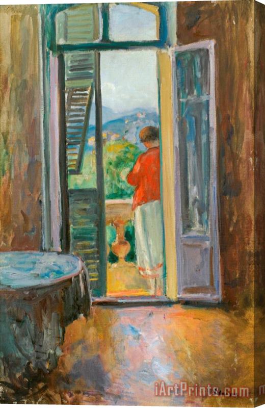 Henri Lebasque Sur Le Balcon, Au Cannet Stretched Canvas Painting / Canvas Art