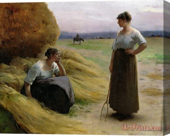 Henri Lerolle The Harvesters Stretched Canvas Print / Canvas Art