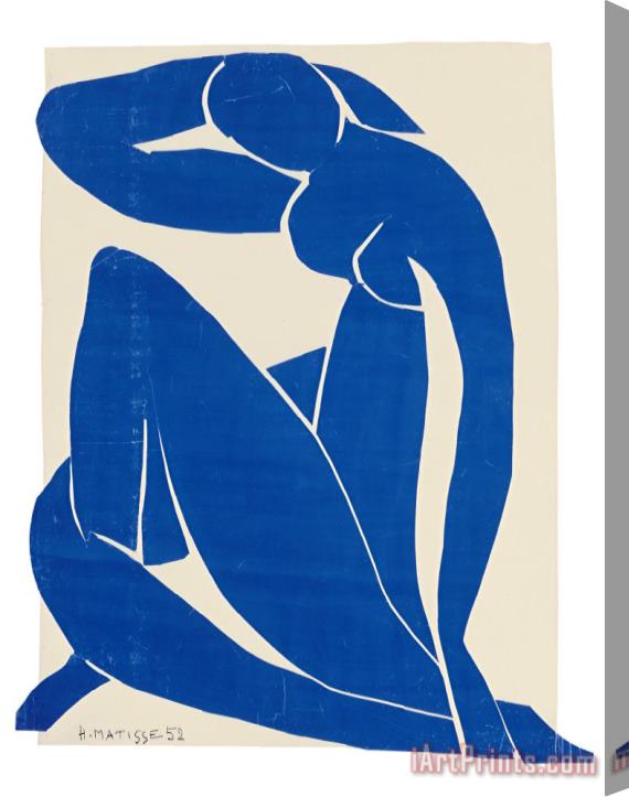 Henri Matisse Blue Nude 1952 Stretched Canvas Painting / Canvas Art