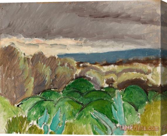 Henri Matisse Cagnes, Paysage Au Temps Orageux, 1917 Stretched Canvas Painting / Canvas Art
