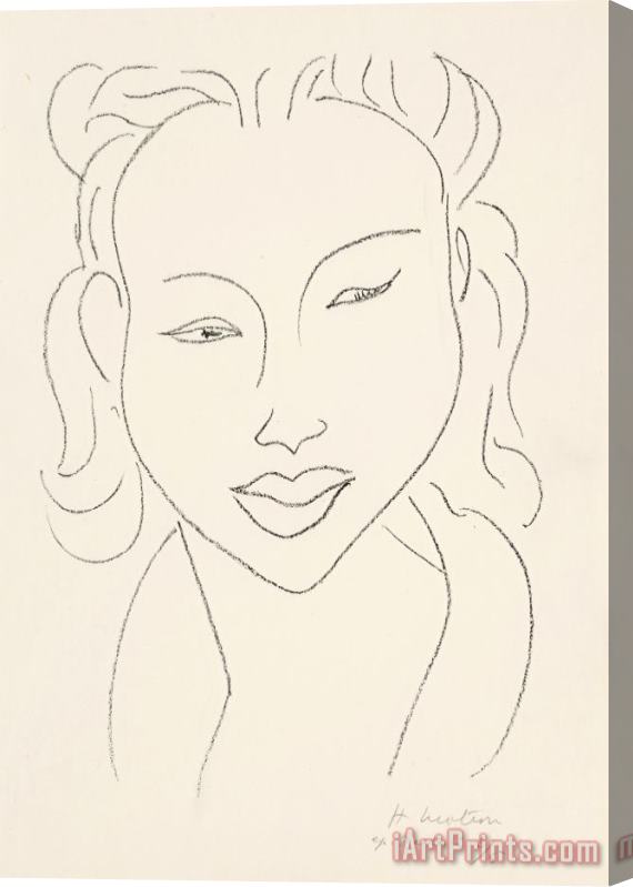 Henri Matisse Chinoise Au Visage De Face, 1947 Stretched Canvas Print / Canvas Art