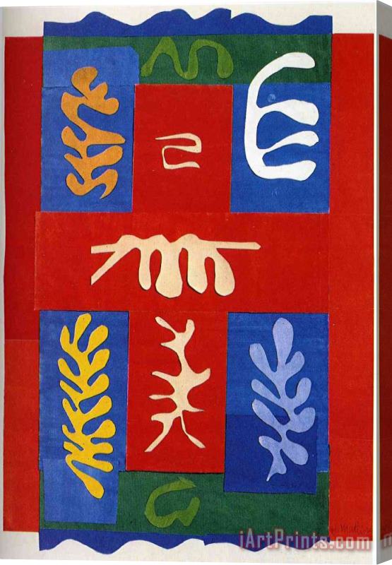 Henri Matisse Cut Outs 4 Stretched Canvas Print / Canvas Art