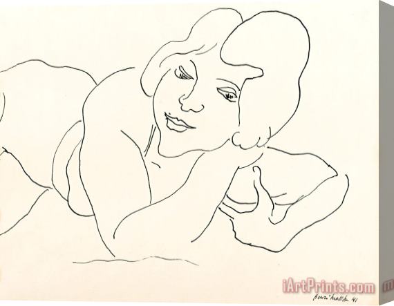 Henri Matisse Femme Allongee Stretched Canvas Print / Canvas Art
