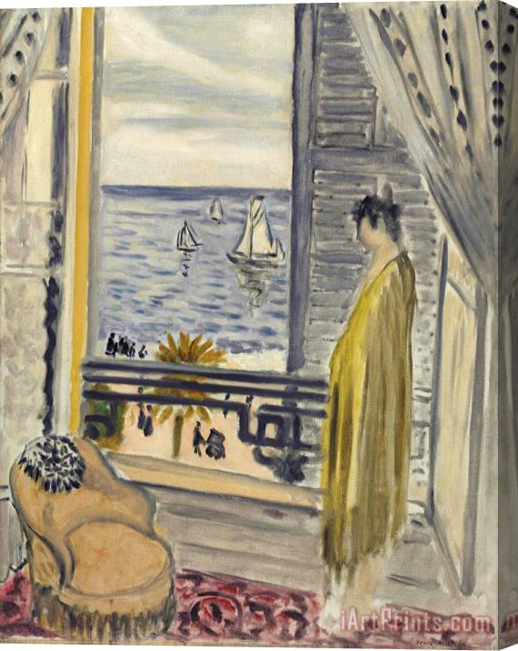 Henri Matisse Femme Aupres De La Fenetre Stretched Canvas Print / Canvas Art