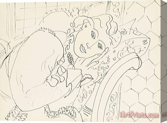Henri Matisse Femme Se Reposant Stretched Canvas Print / Canvas Art