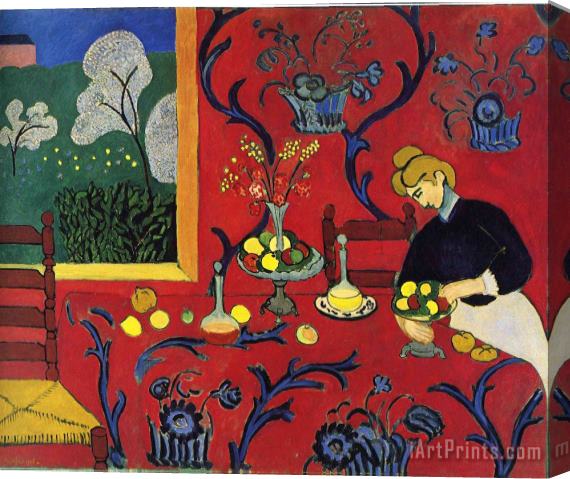 Henri Matisse Harmony in Red 1908 Stretched Canvas Painting / Canvas Art