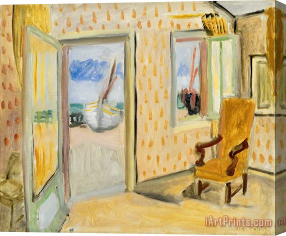 Henri Matisse Interieur Porte Ouverte Stretched Canvas Print / Canvas Art