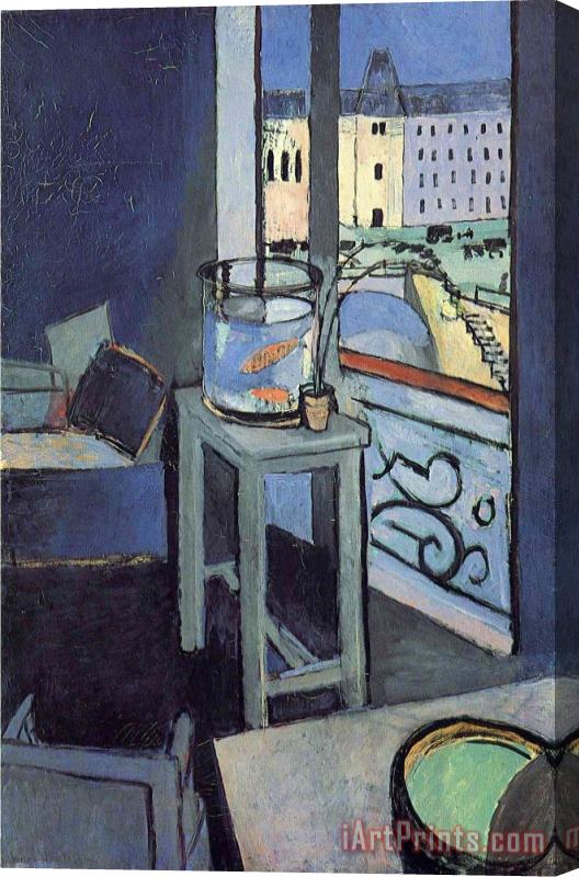 Henri Matisse Interior with a Bowl with Red Fish 1914 Stretched Canvas Painting / Canvas Art