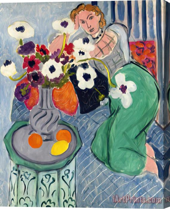 Henri Matisse L'odalisque, Harmonie Bleue, 1937 Stretched Canvas Print / Canvas Art