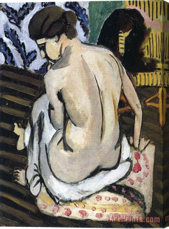 Henri Matisse Nude's Back 1918 Stretched Canvas Print / Canvas Art