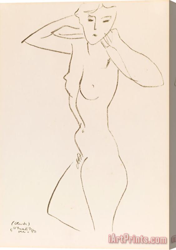 Henri Matisse Nude, 1950 Stretched Canvas Painting / Canvas Art