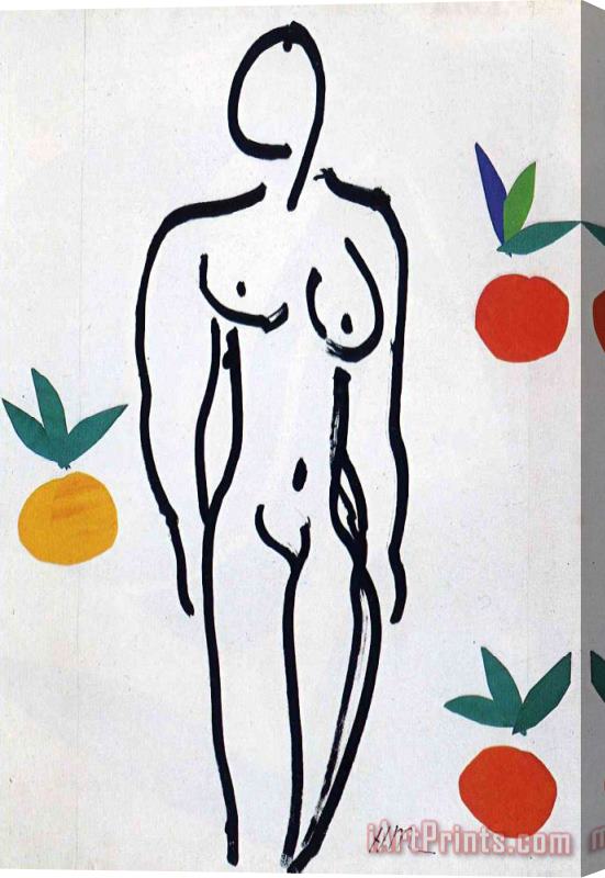Henri Matisse Nude with Oranges 1951 Stretched Canvas Painting / Canvas Art