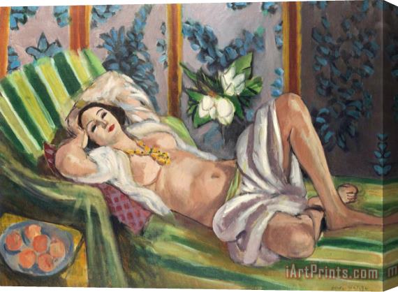 Henri Matisse Odalisque Couchee Aux Magnolias Stretched Canvas Painting / Canvas Art