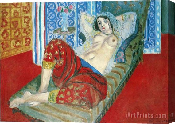 Henri Matisse Odalisque in Red Culottes 1921 Stretched Canvas Print / Canvas Art