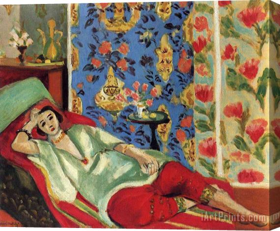 Henri Matisse Odalisque in Red Trousers 1921 Stretched Canvas Painting / Canvas Art