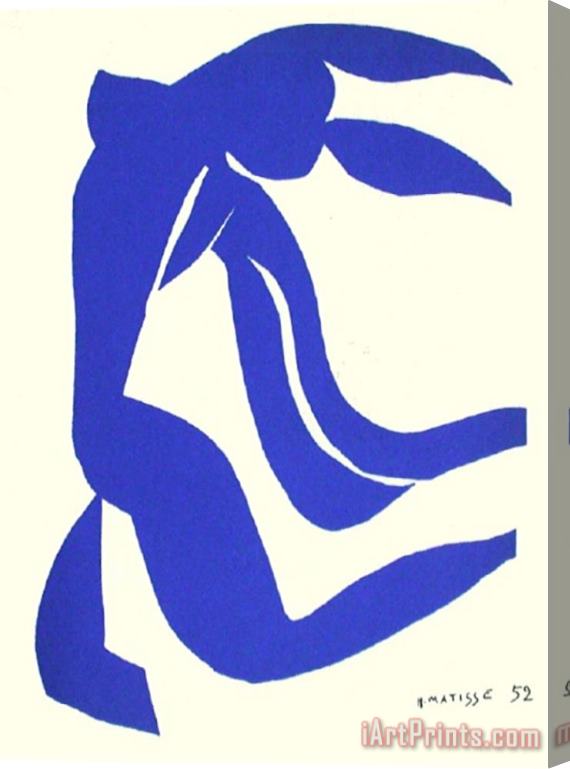 Henri Matisse Papiers Decoupes La Chevelure Stretched Canvas Print / Canvas Art