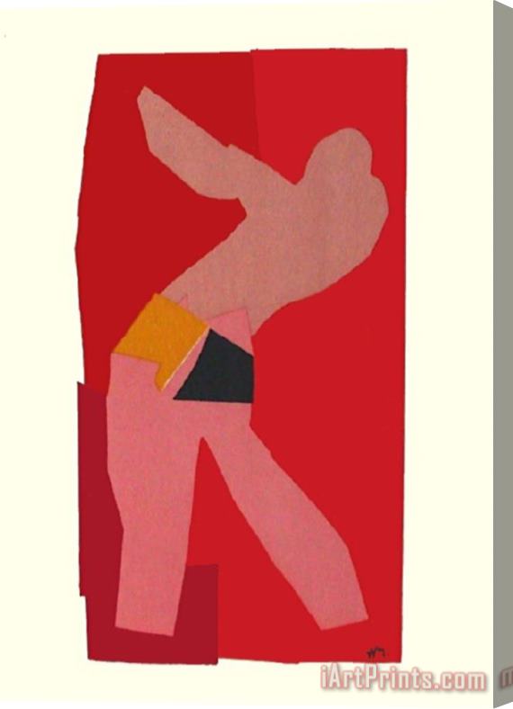 Henri Matisse Papiers Decoupes Le Golfeur Stretched Canvas Print / Canvas Art