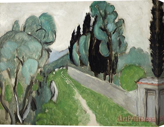 Henri Matisse Paysage Avec Cypres Et Oliviers Aux Environs De Nice Stretched Canvas Print / Canvas Art