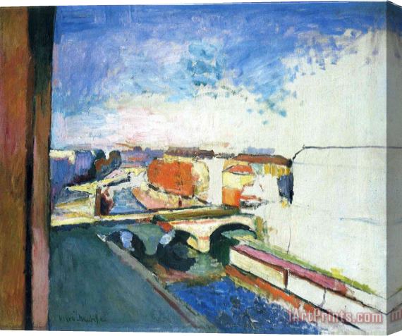 Henri Matisse Pont Saint Michel in Paris Stretched Canvas Painting / Canvas Art
