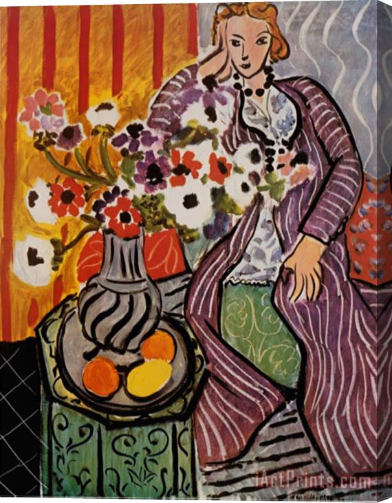 Henri Matisse Purple Robe Stretched Canvas Print / Canvas Art