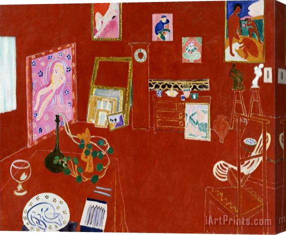 Henri Matisse Red Studio 1911 Stretched Canvas Painting / Canvas Art
