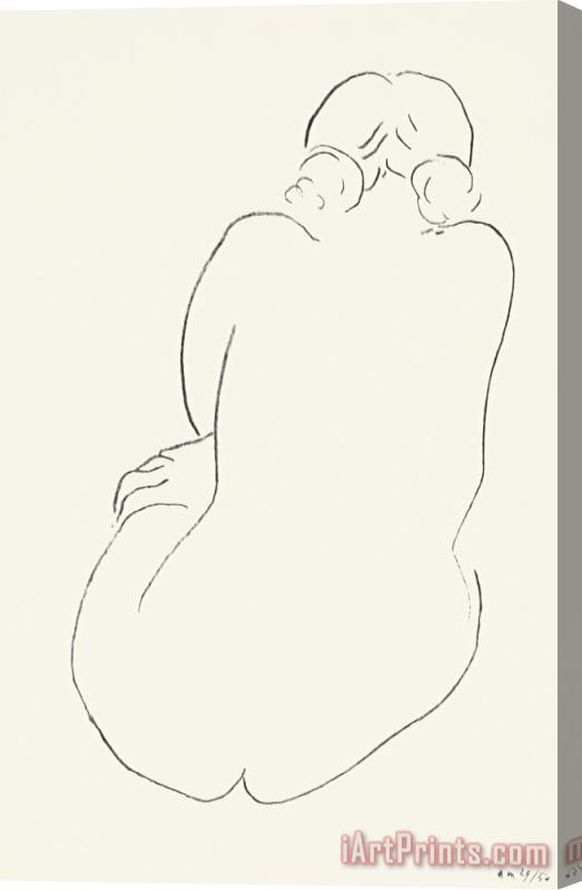 Henri Matisse Seated Nude, Viewed From Behind (nu Assis, Vu De Dos) Stretched Canvas Print / Canvas Art
